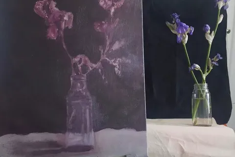 Détail — Bouquet pour une visite impossible