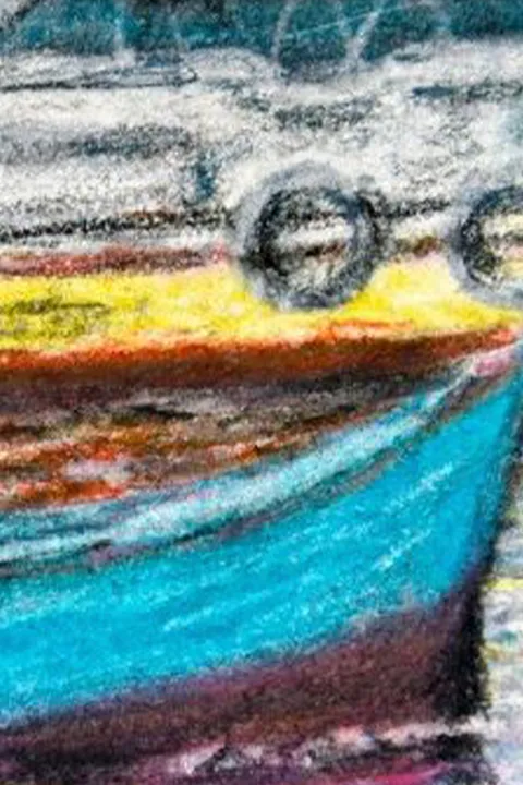 Détail — Barques bleues d’Alexandrie