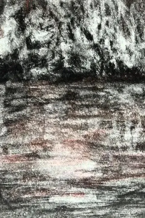 Détail — Lune sur l’eau noire