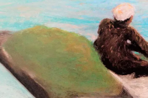 Détail — Le pêcheur et l’horizon