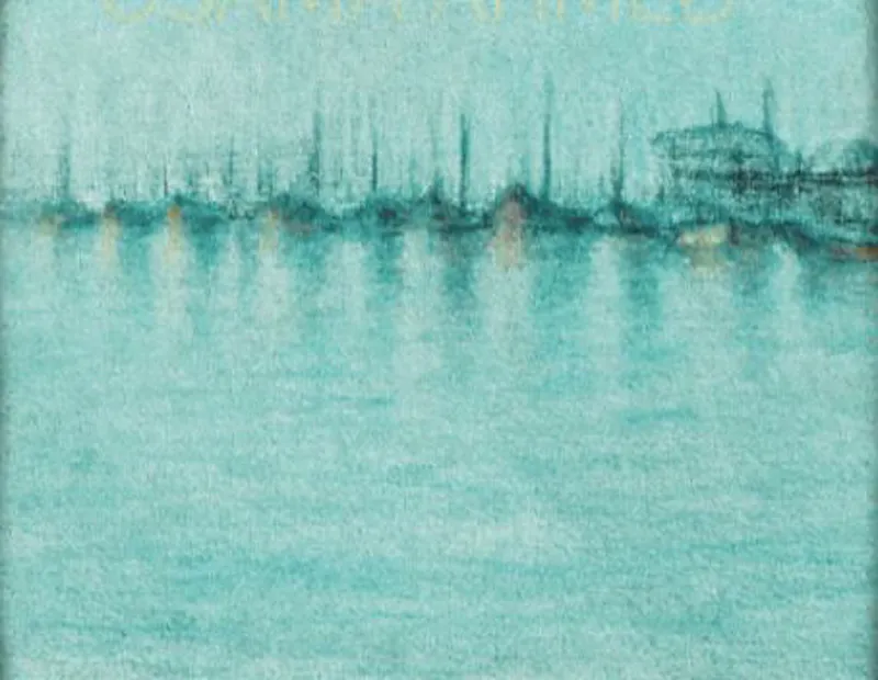 Mâts dans la brume turquoise
