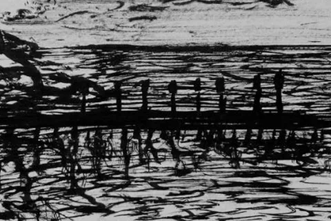 Détail — Le ponton des adieux