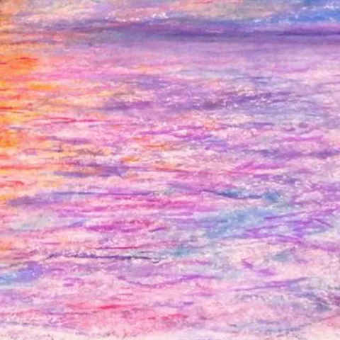 Détail — Le soleil se noie en rose