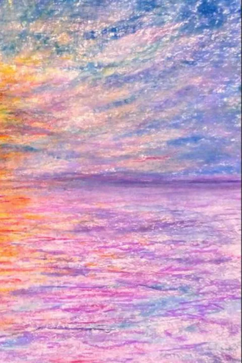 Détail — Le soleil se noie en rose