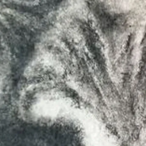 Détail — L’homme assis dans la pénombre