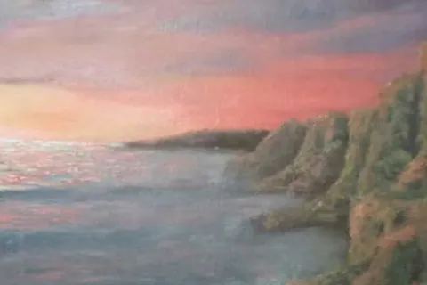 Détail — Dauphin au crépuscule
