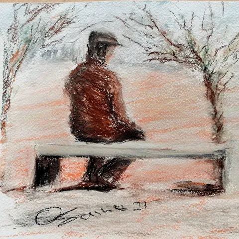 Seul sur le banc