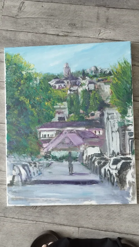 La rue qui descend vers l’Oise