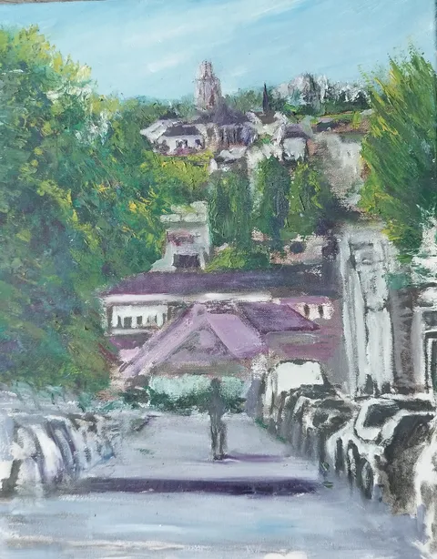 Détail — La rue qui descend vers l’Oise