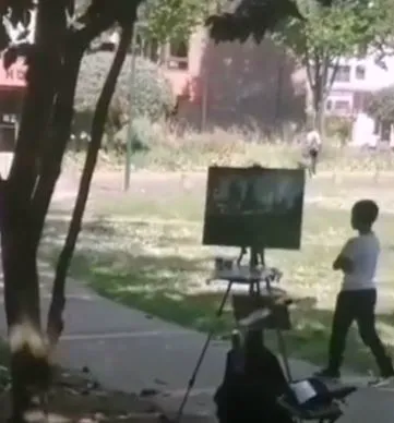 Enfants au parc de la Mairie