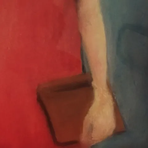 Détail — La dame en rouge