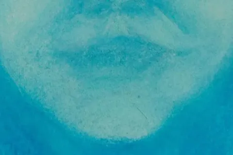 Détail — Femme d’azur