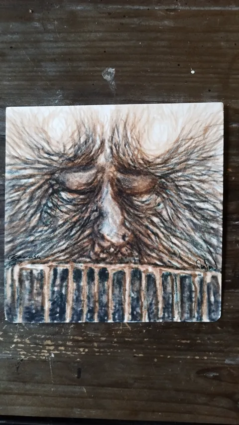 Le visage derrière la barrière