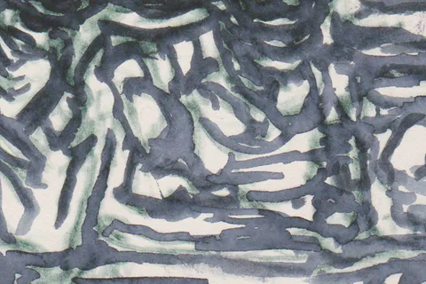 Détail — Visage dans la tourmente