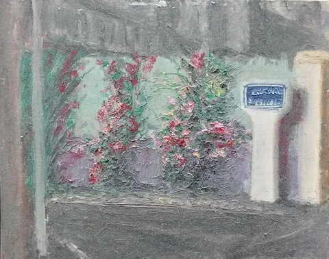 Détail — Roses au coin de la rue