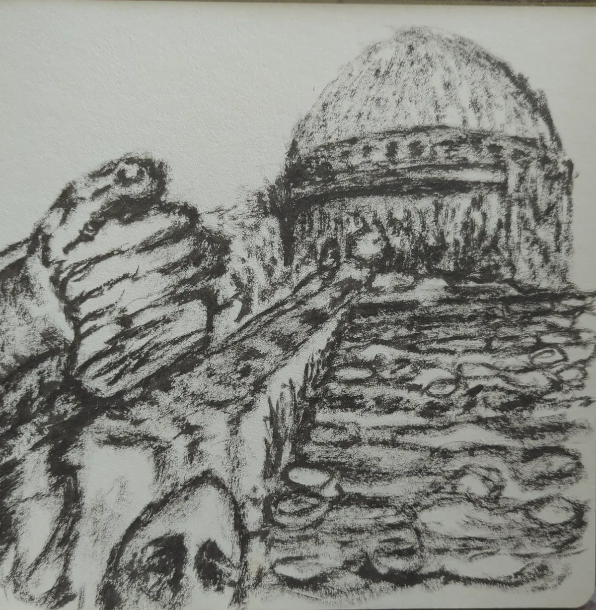 Sous la coupole, les murs tombés