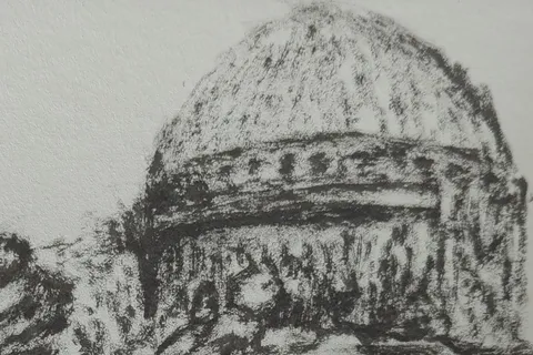 Détail — Sous la coupole, les murs tombés