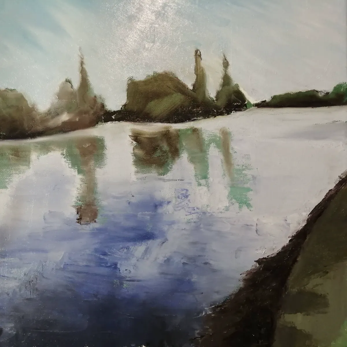 Reflets d’une rivière tranquille