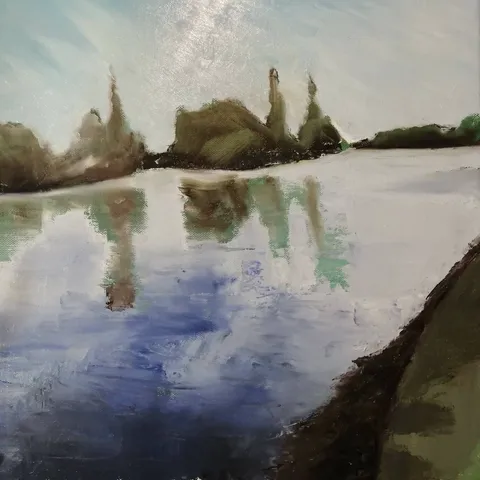 Reflets d’une rivière tranquille