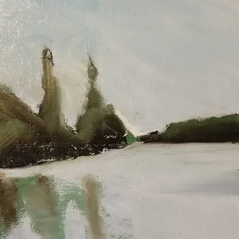 Détail — Reflets d’une rivière tranquille