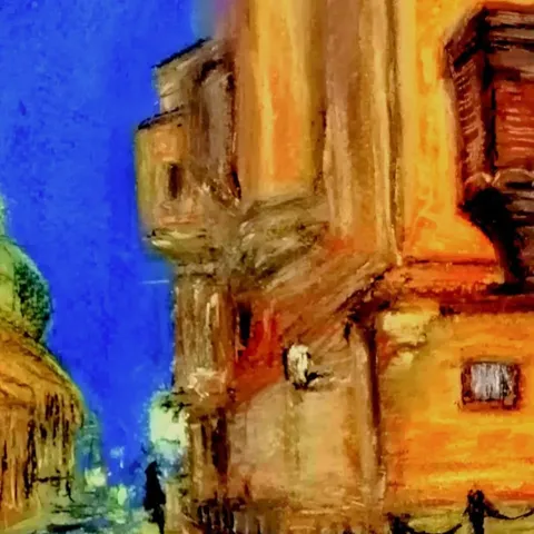 Détail — La rue du minaret, la nuit